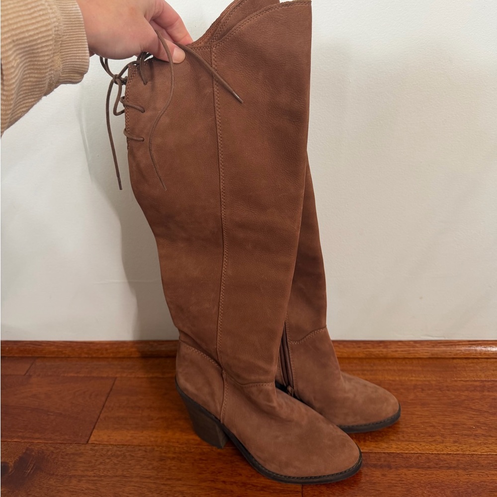 Lucky Brand Pembe Knee High Boots Womens NWOT Size 7